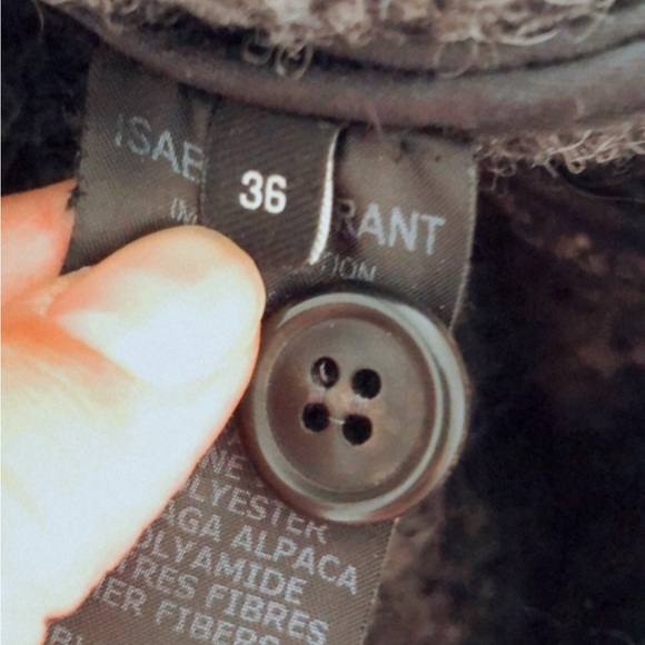 Isabel Marant Wool Alpaca Long Blazer Jacket Coat Size EU 36 - Picture 5 of 5